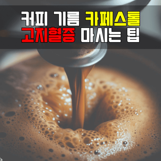 커피 기름 카페스톨 고지혈증