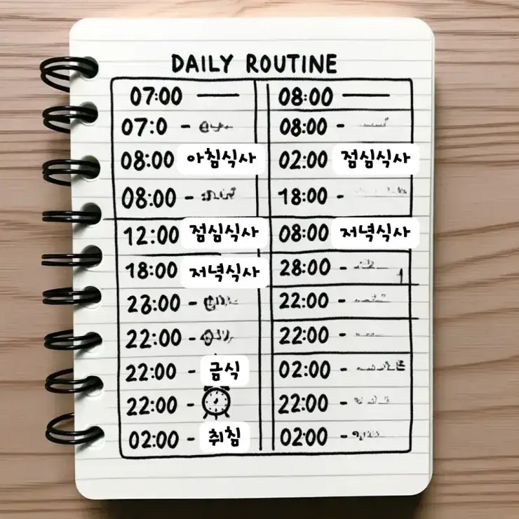 Here's a daily routine for intermittent fasting, divided into a morning version and an evening version.