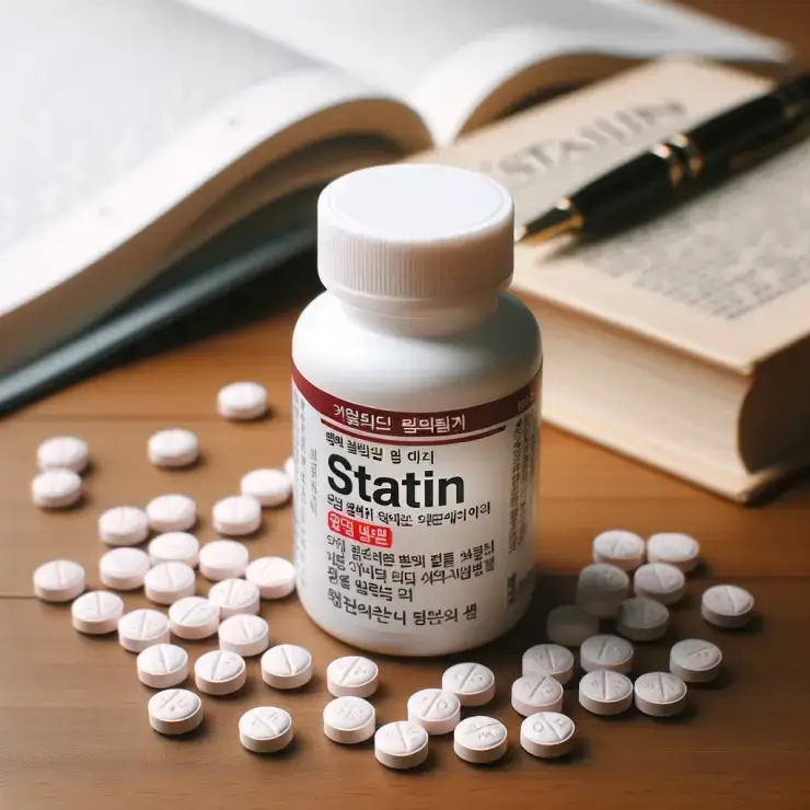 Pills around the statin medicine cabinet