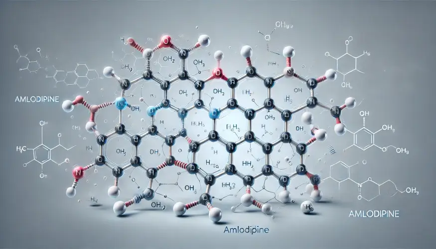 암로디핀의 분자 구조를 보여주는 이미지