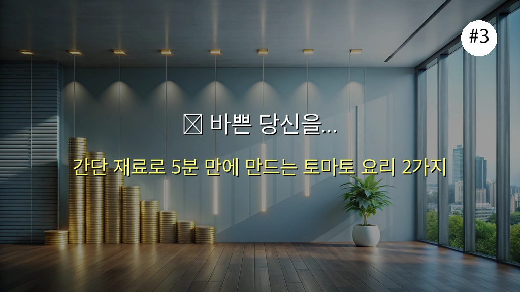 시간 없을 때 5분! 토마토의 놀라운 효능과 초간단 레시피 완벽 가이드 🍅 4 토마토 효능, 시간 없을 때 5분 만에 챙기는 초간단 레시피 관련 이미지: ⏱ 바쁜 당신을 위한 5분 완성! 초간단 토마토 레시피