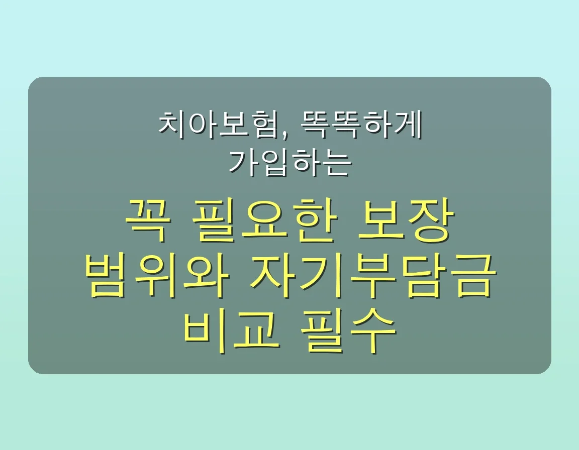 2025년 치아보험 완벽 분석: 놓치면 후회할 최신 변경사항 & 똑똑한 가입 전략 🦷 5 치아 보험 관련 이미지: 치아보험, 똑똑하게 가입하는 7가지 필수 확인 사항 (전문가 Tip)