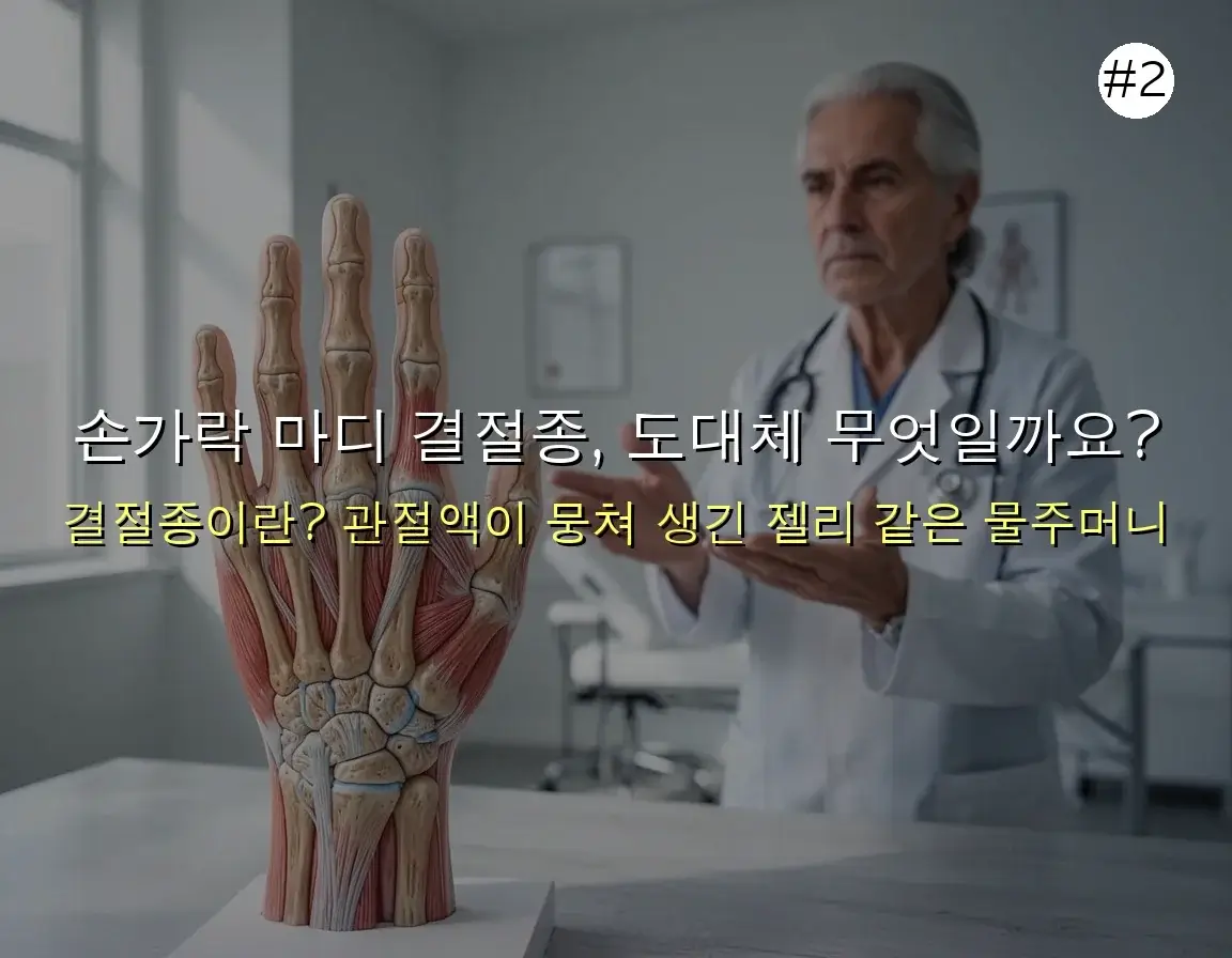 손가락 마디 결절종 완벽 가이드 2025 관련 이미지: 손가락 마디 결절종, 도대체 무엇일까요?