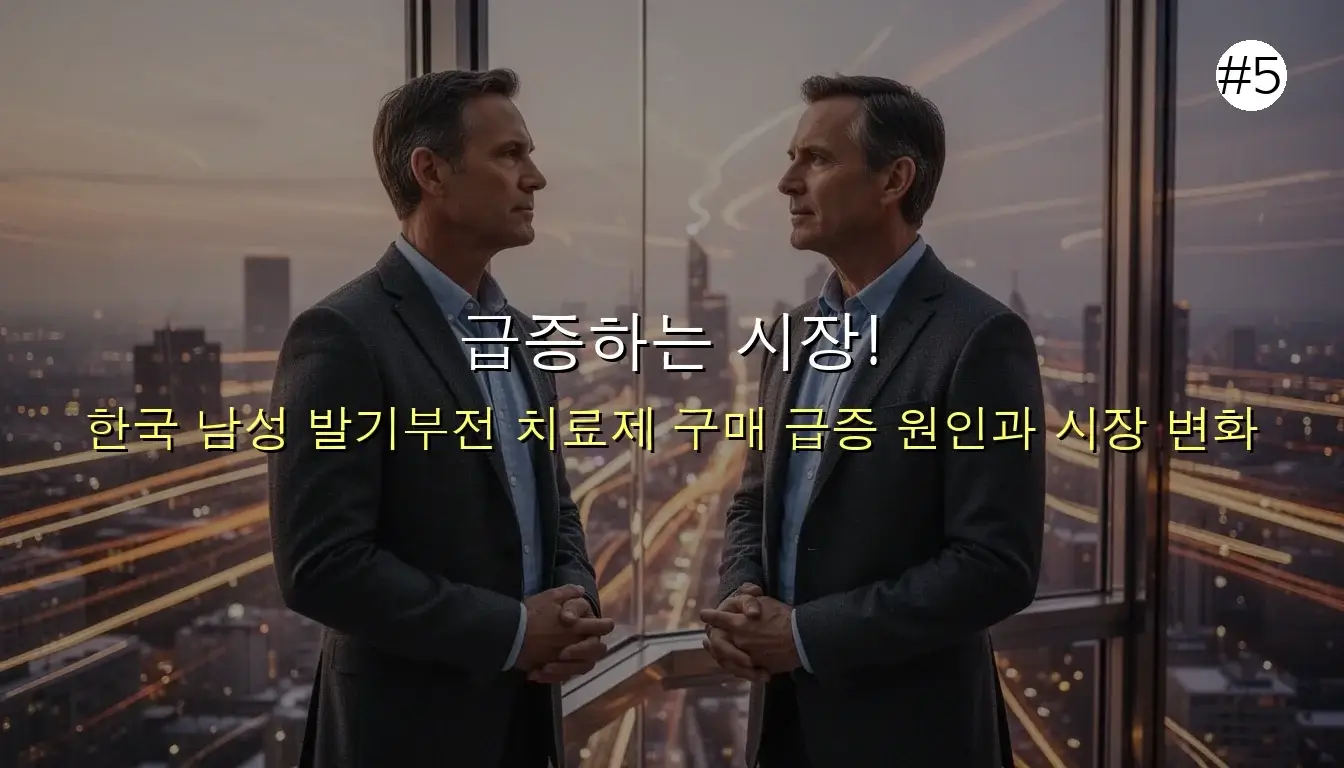 발기부전 치료제 가격 비교 관련 이미지: 급증하는 시장! 왜 많은 남성들이 발기부전 치료제를 찾을까?