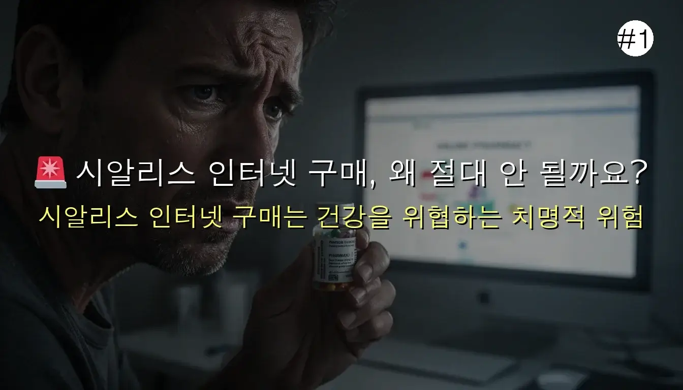 시알리스 인테넷 구매 위험 관련 이미지: 🚨 시알리스 인터넷 구매, 왜 절대 안 될까요? 당신의 건강을 위협하는 3가지 치명적인 이유