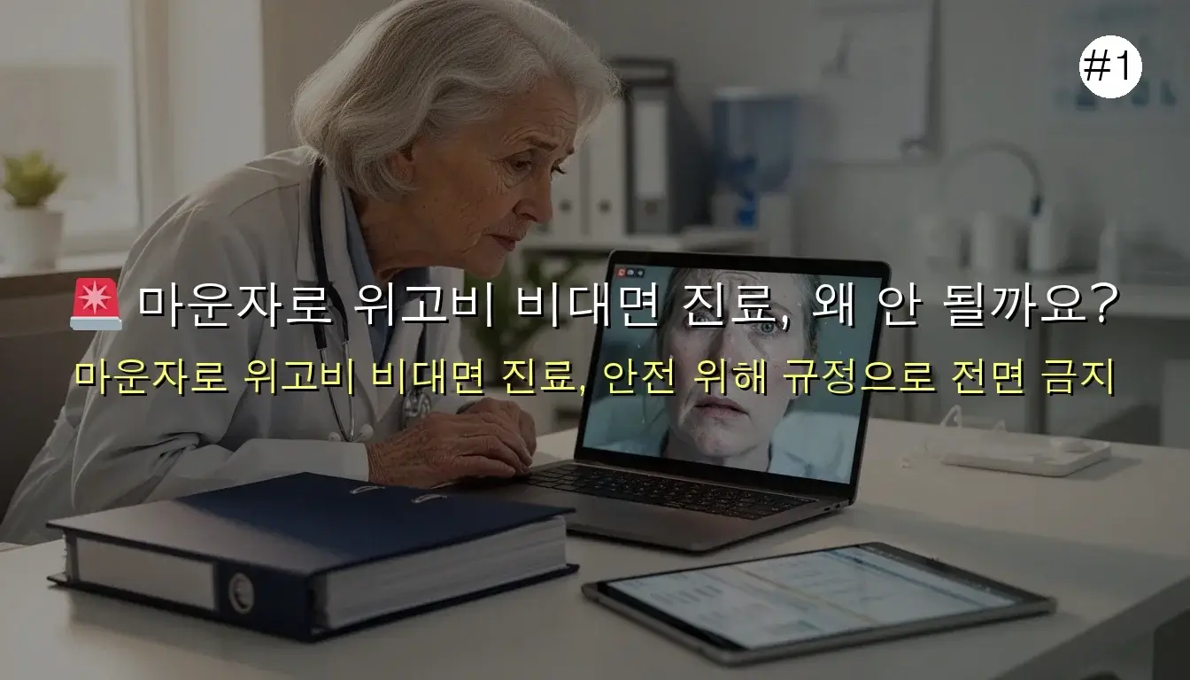 마운자로 위고비 비대면 진료 관련 이미지: 🚨 마운자로 위고비 비대면 진료, 왜 안 될까요? 2026년 최신 규정 완전 분석!