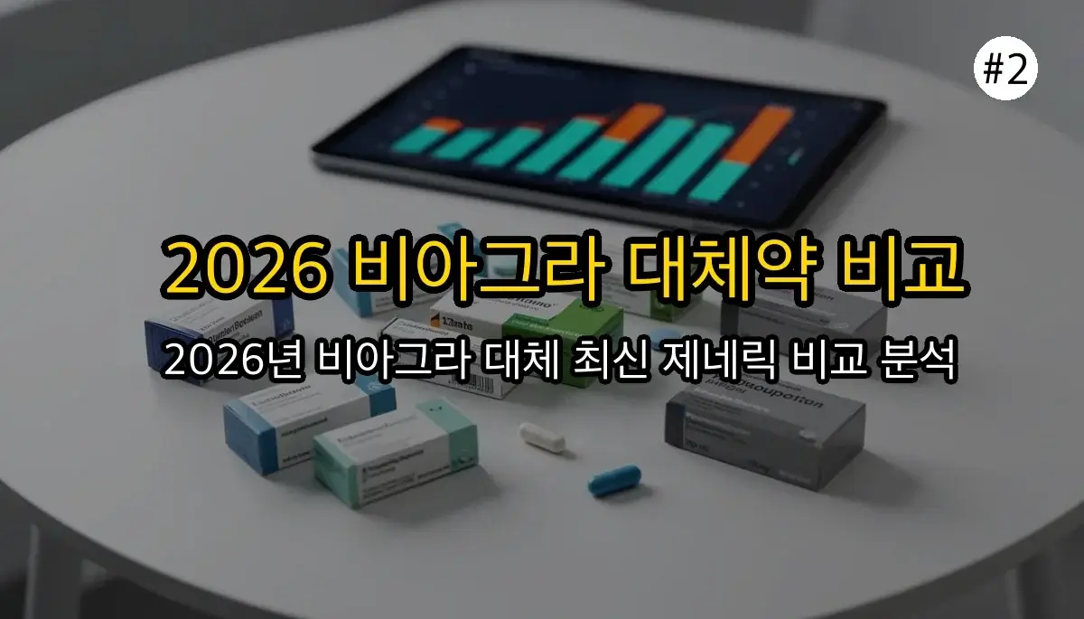 비아그라 대체: 비용 90% 절감 현명한 선택 가이드 2026 3 비아그라 대신 '이것'으로 비용 90% 아끼는 현명한 선택법 완벽 가이드 2025 관련 이미지: 2026년 주요 비아그라 대체 제네릭 의약품 비교