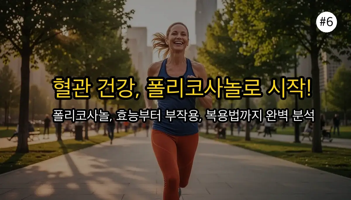 폴리코사놀 효능, 부작용, 복용법 완벽 분석: 쿠바산 vs 호주산 비교 및 최적 섭취 타이밍 7 폴리코사놀 효능, 부작용, 복용법 완벽 분석: 쿠바산 vs 호주산 비교 및 최적 섭취 타이밍 관련 이미지: 마무리: 건강한 혈관, 폴리코사놀과 함께 시작해봐요!