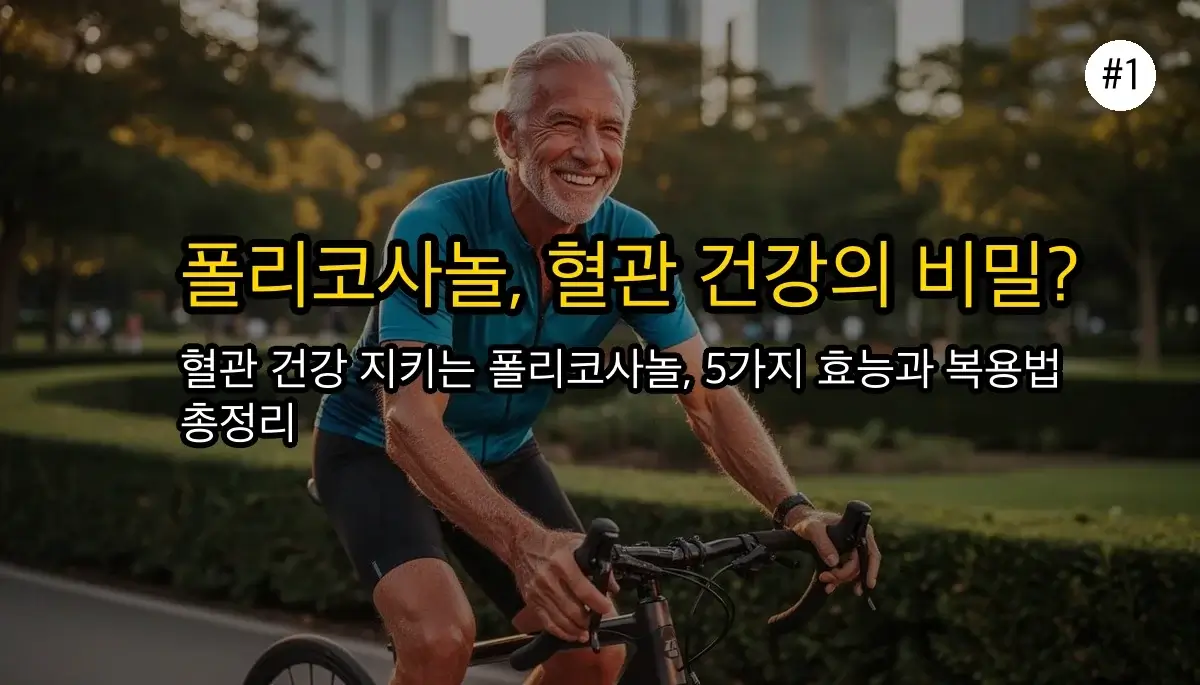 폴리코사놀 5가지 효능, 부작용 및 복용 시간 총정리 (2026년 최신 정보) 2 폴리코사놀 5가지 효능, 부작용은 없을까? 복용 시간과 함께 꼼꼼하게 알려드려요 관련 이미지: 폴리코사놀, 혈관 건강에 정말 효과적일까요?