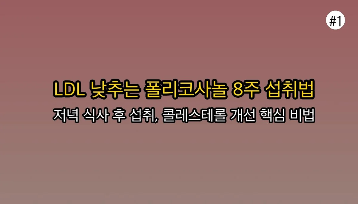 폴리코사놀 효능 초보자를 위한 팁 관련 이미지: 건강검진 결과표, 'LDL 경계' 문구에 가슴 철렁하셨죠?