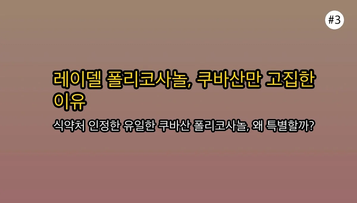 레이델폴리코사놀 관련 이미지: 🤔 수많은 영양제 중 왜 '레이델폴리코사놀'이었을까요?