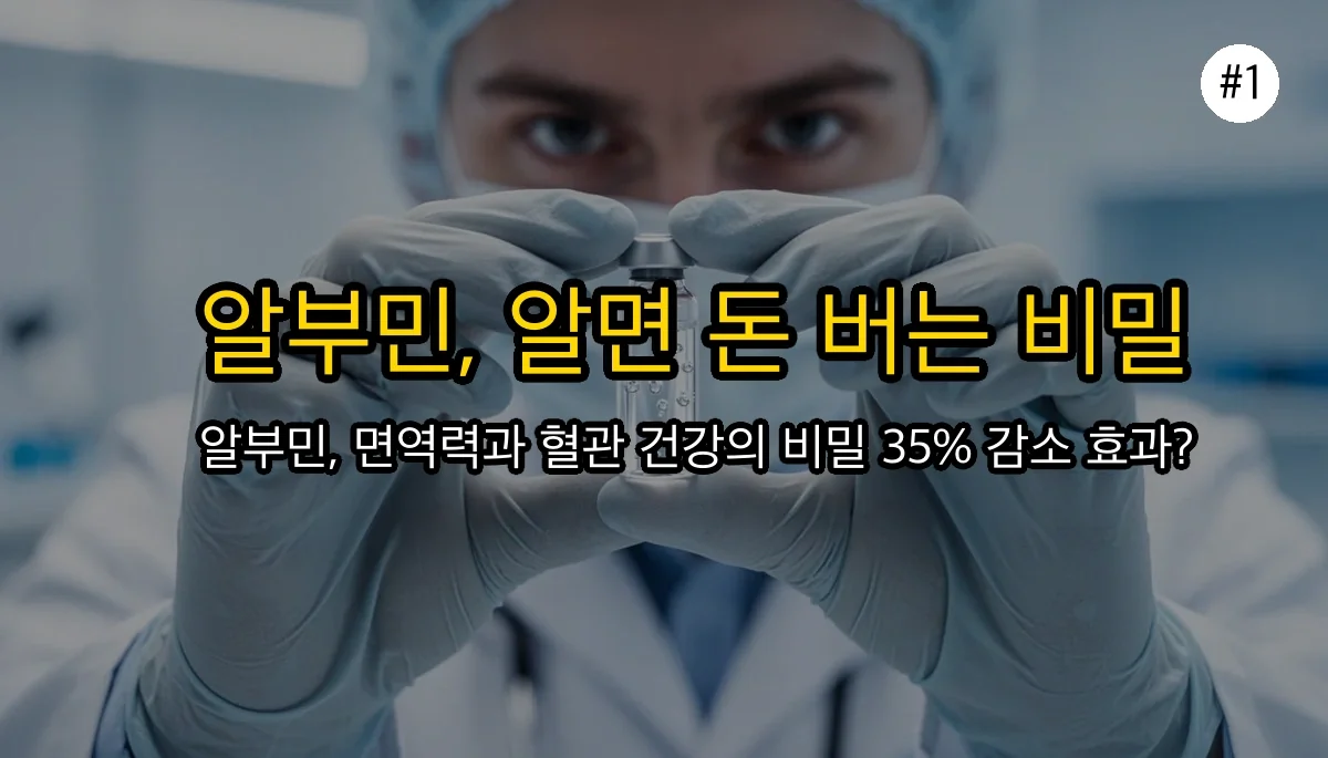 알부민 효능, 영양제 효과의 진실 (2026 최신 연구 총정리) 2 알부민 효능 관련 이미지: 알부민, 제대로 알고 계신가요?