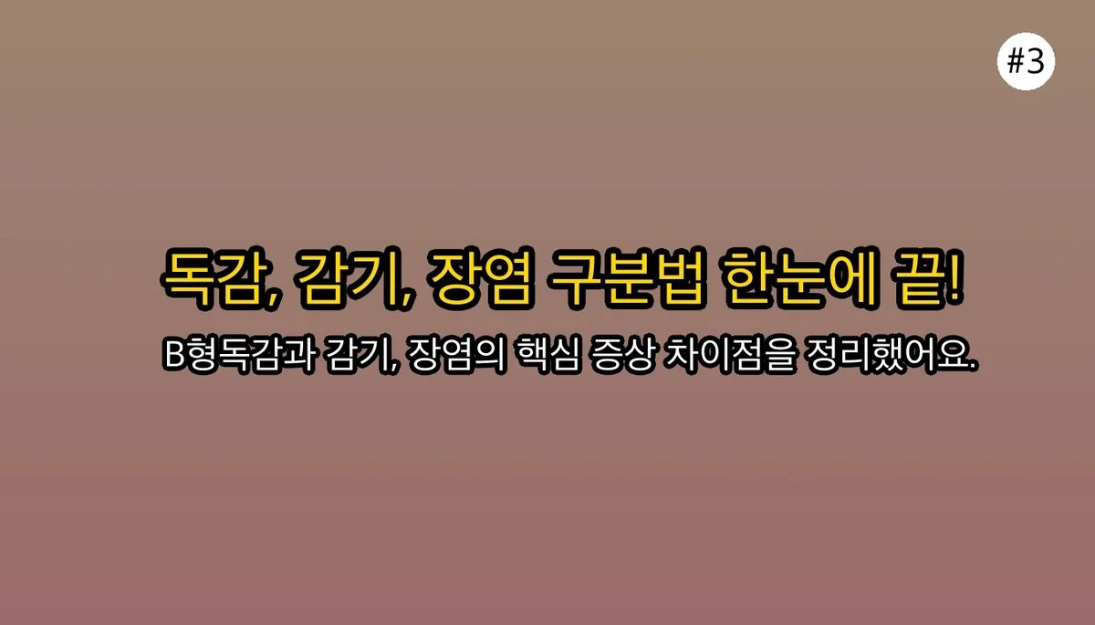 b형독감 증상 관련 이미지: B형 독감 vs 감기 vs 장염, 표 하나로 끝내기