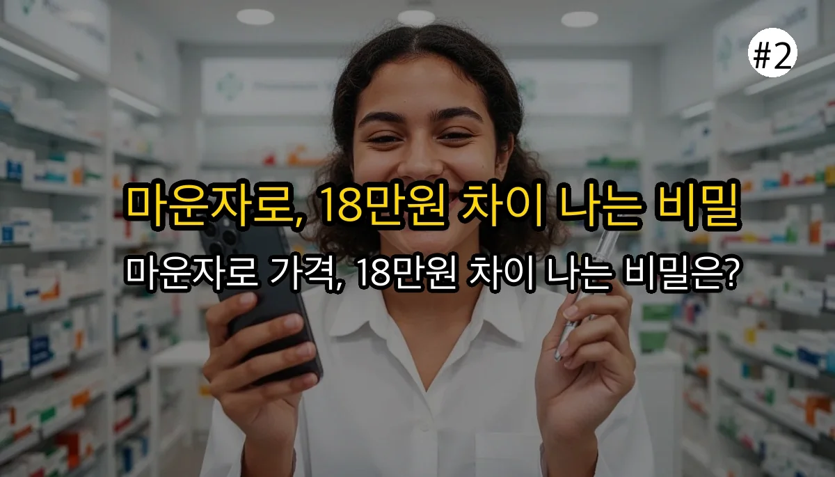 마운자로 가격 관련 이미지: 😱 누구는 43만원, 나는 27만원? 이게 진짜예요!