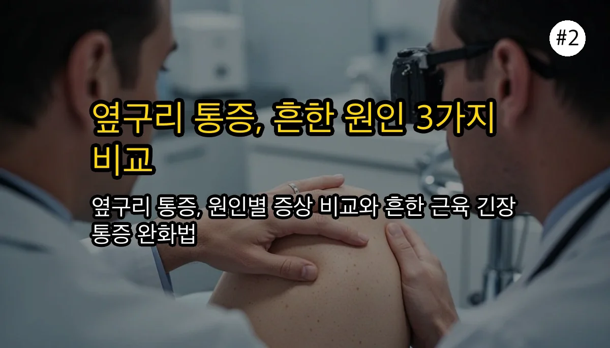 왼쪽 옆구리 통증 관련 이미지: 🤔 내 통증은 어디에 해당할까? 대표 원인 3가지