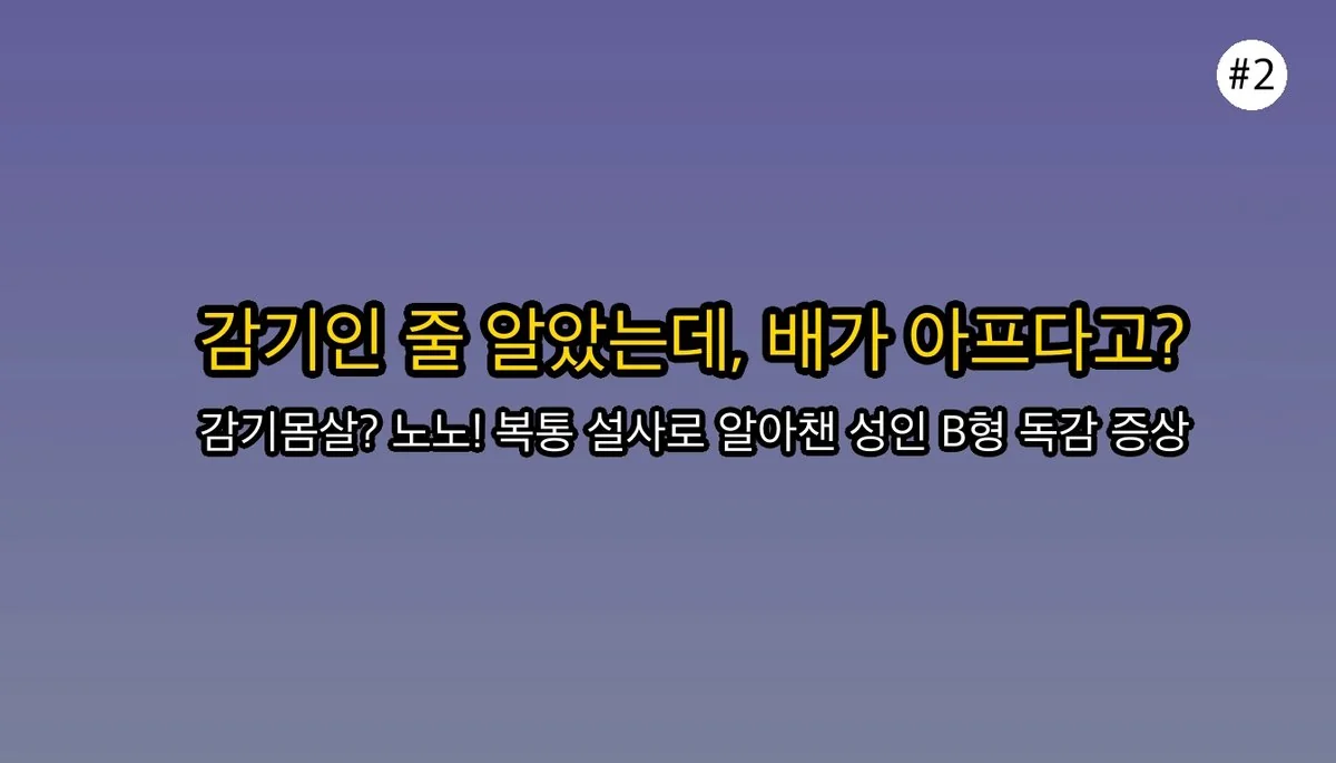 성인B형독감증상 관련 이미지: 😷 