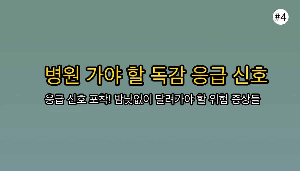 유아B형독감증상 관련 이미지: 🚨 이건 절대 놓치면 안 돼요! 바로 병원 가야 하는 응급 신호