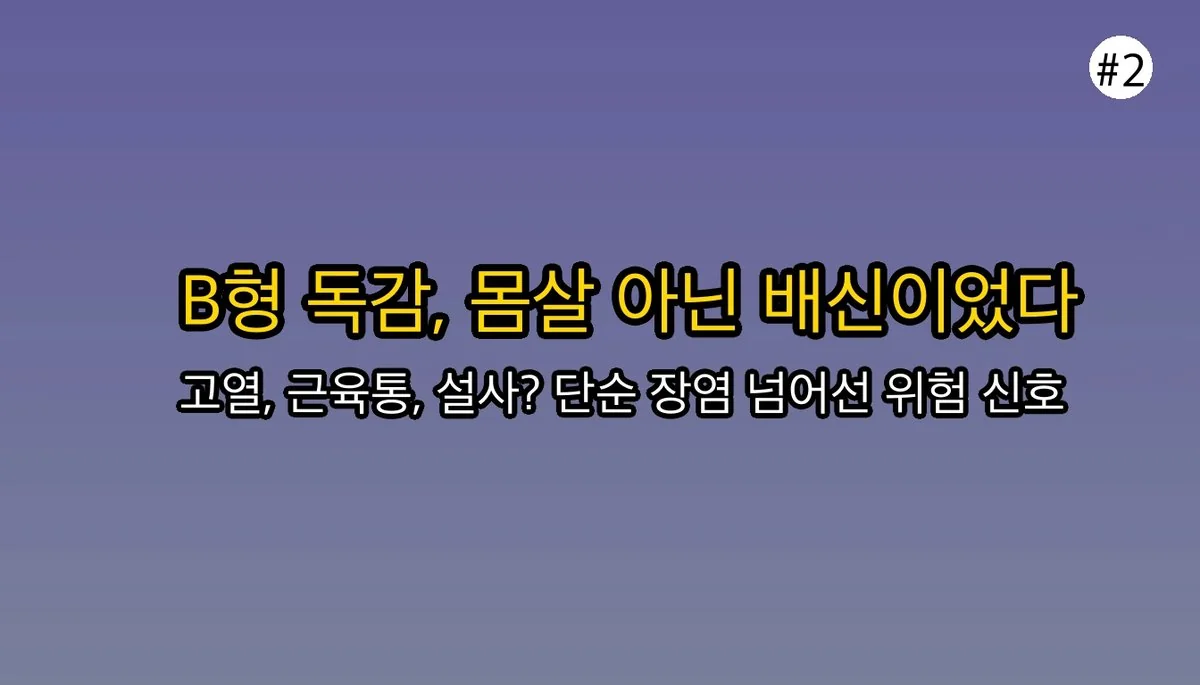 성인B형독감증상설사에 대한 전문 분석 3 성인B형독감증상설사 관련 이미지: 🔥