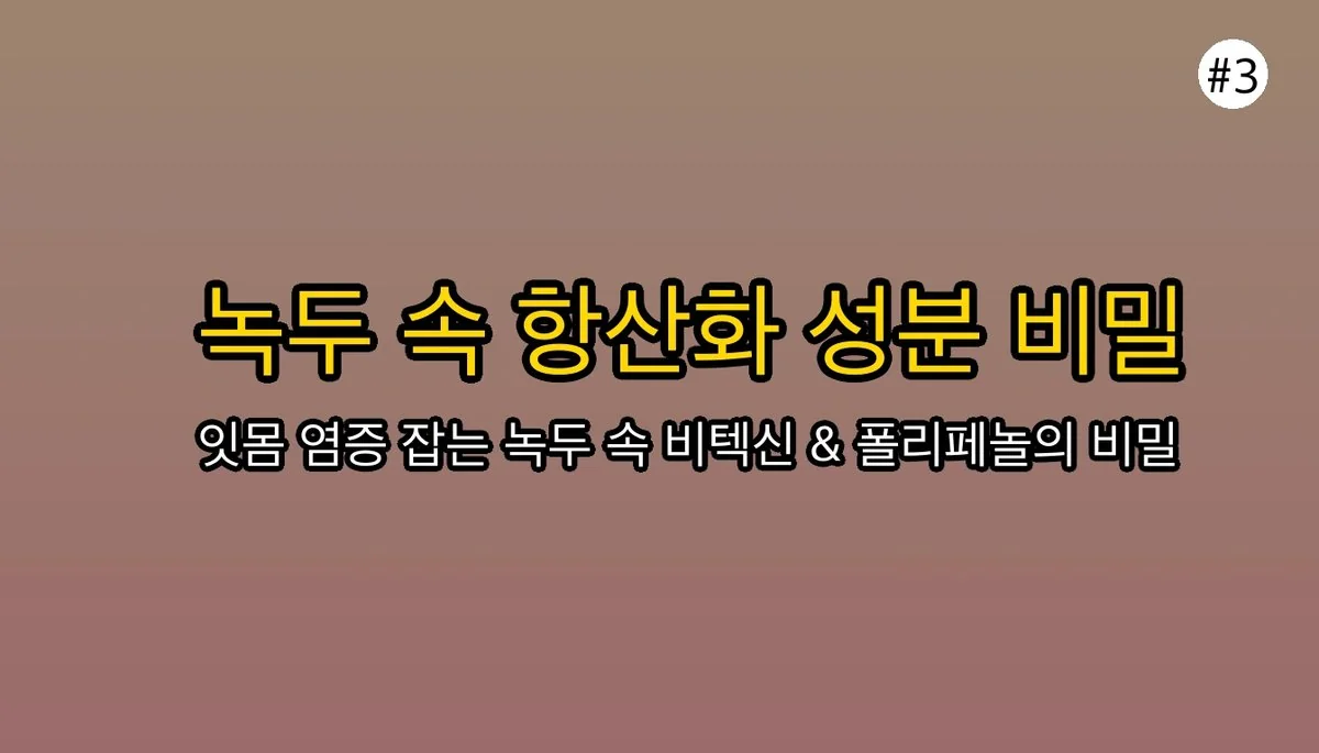 녹두효능 관련 이미지: 🤔 녹두 속 어떤 성분이 이런 일을 해낼까요?