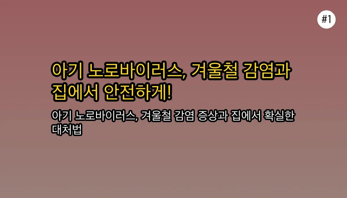아기 노로바이러스 증상, 겨울철 감염 전염 경로와 집에서 대처하는 법 관련 이미지: 아기 노로바이러스: 겨울철 감염 경로와 집에서 안전하게 대처하는 법