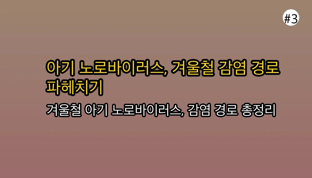 아기 노로바이러스 증상, 겨울철 감염 전염 경로와 집에서 대처하는 법 관련 이미지: 🌐 겨울철 아기 노로바이러스 감염 경로