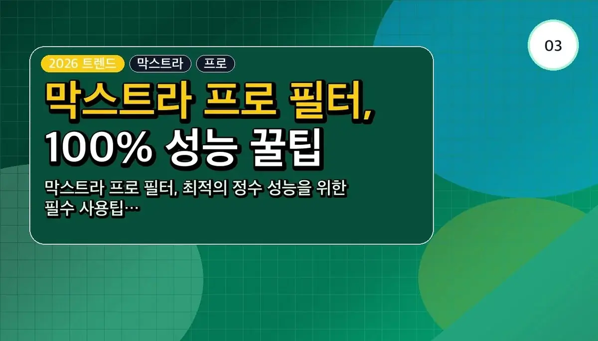 브리타 정수기 필터 막스트라 프로 관련 이미지: 3. 막스트라 프로 필터, 제대로 사용하는 꿀팁