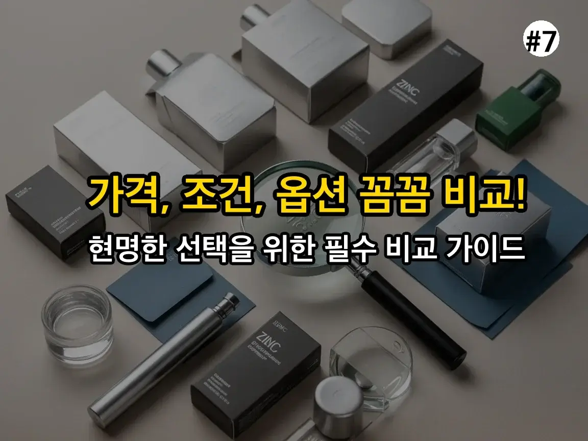 활력&확장지속 아연 정력 관련 이미지: 비교 기준과 선택 포인트