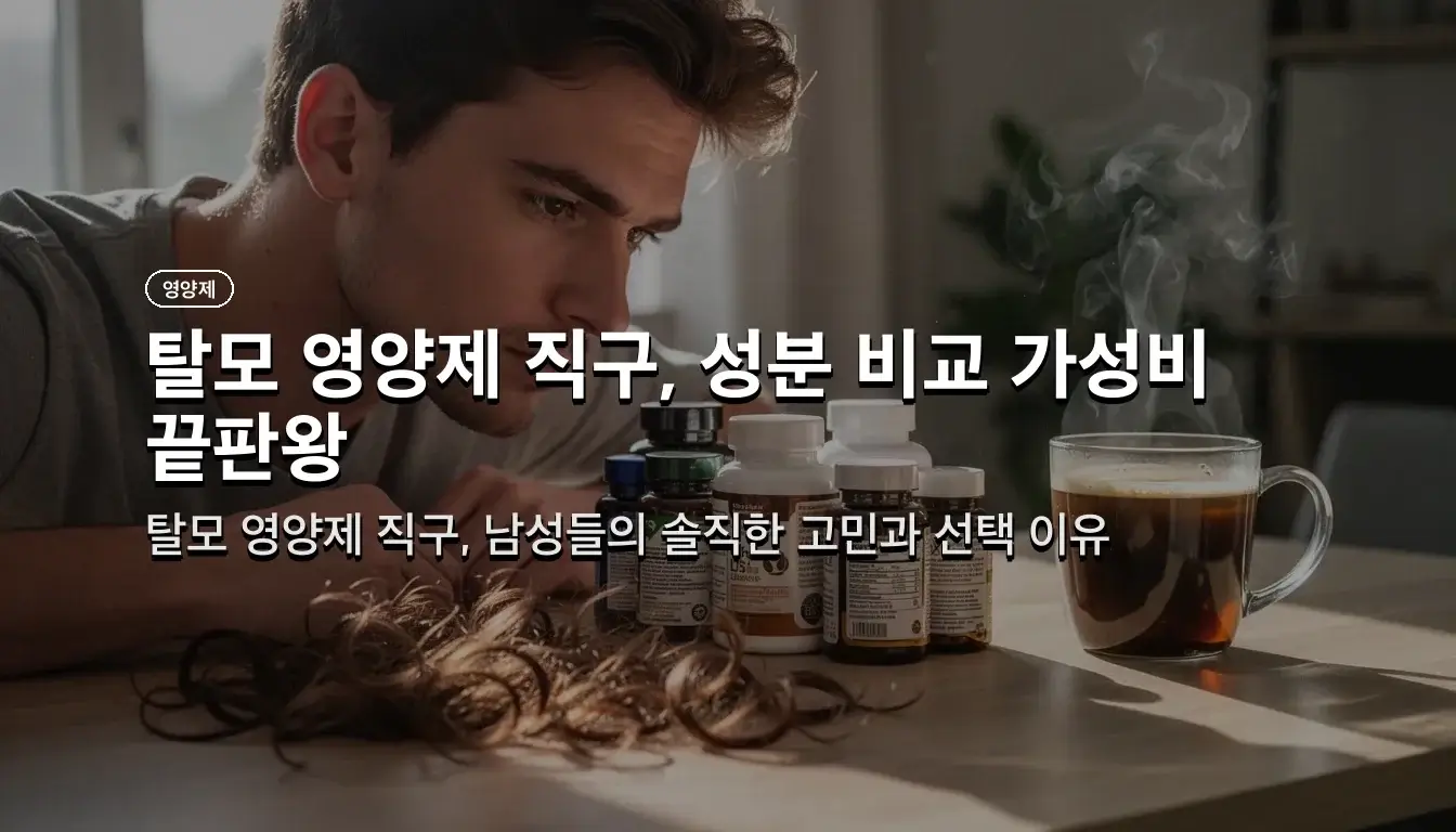 남성 탈모 영양제 직구 제품별 성분 함량과 가성비 차이점