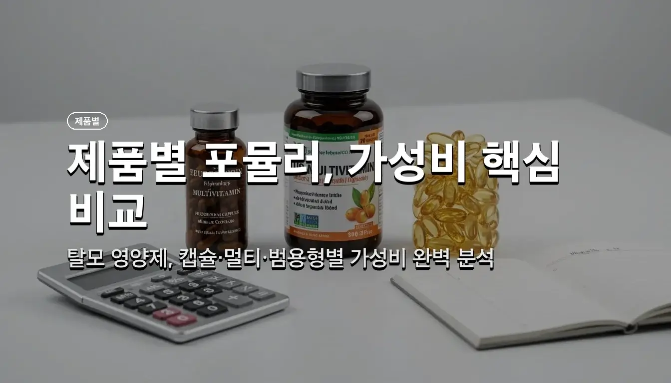 남성 탈모 영양제 직구 제품별 성분 함량과 가성비 차이점 4 남성 탈모 영양제 직구 관련 이미지: 제품별 포뮬러 차이와 가성비를 보는 법