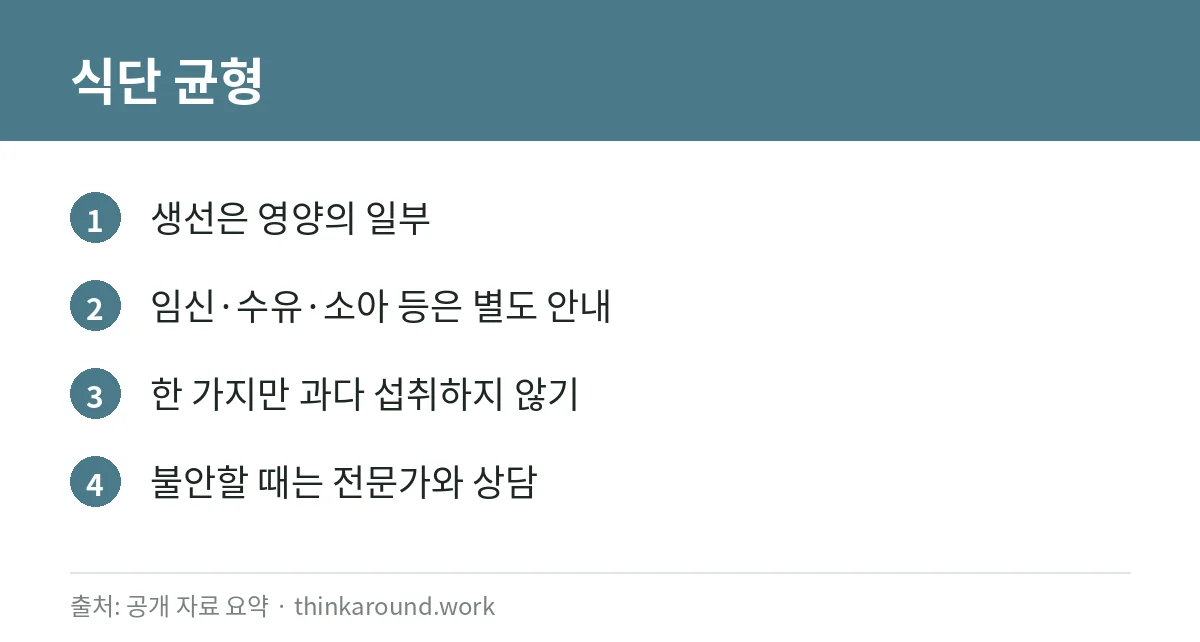 참치와 수은: 종류별 섭취 시 알아 둘 점 4 참치 식단 균형 카드